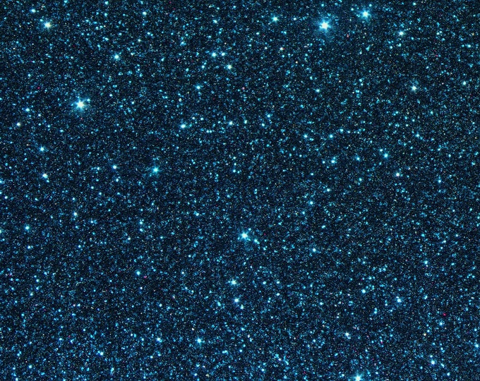 Fine Glitter 12"x12" MIDNIGHT SKY Navy Blue applied to Leather THiCK 5.25oz/ 2.1 mm PeggySueAlso® E4355-38