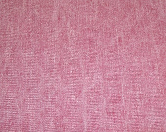 Denim 8"x10" RASPBERRY Washed Drill Denim Fabric applied to leather 4 body/strength Thick 6 oz/2.4mm PeggySueAlso® E5612-16