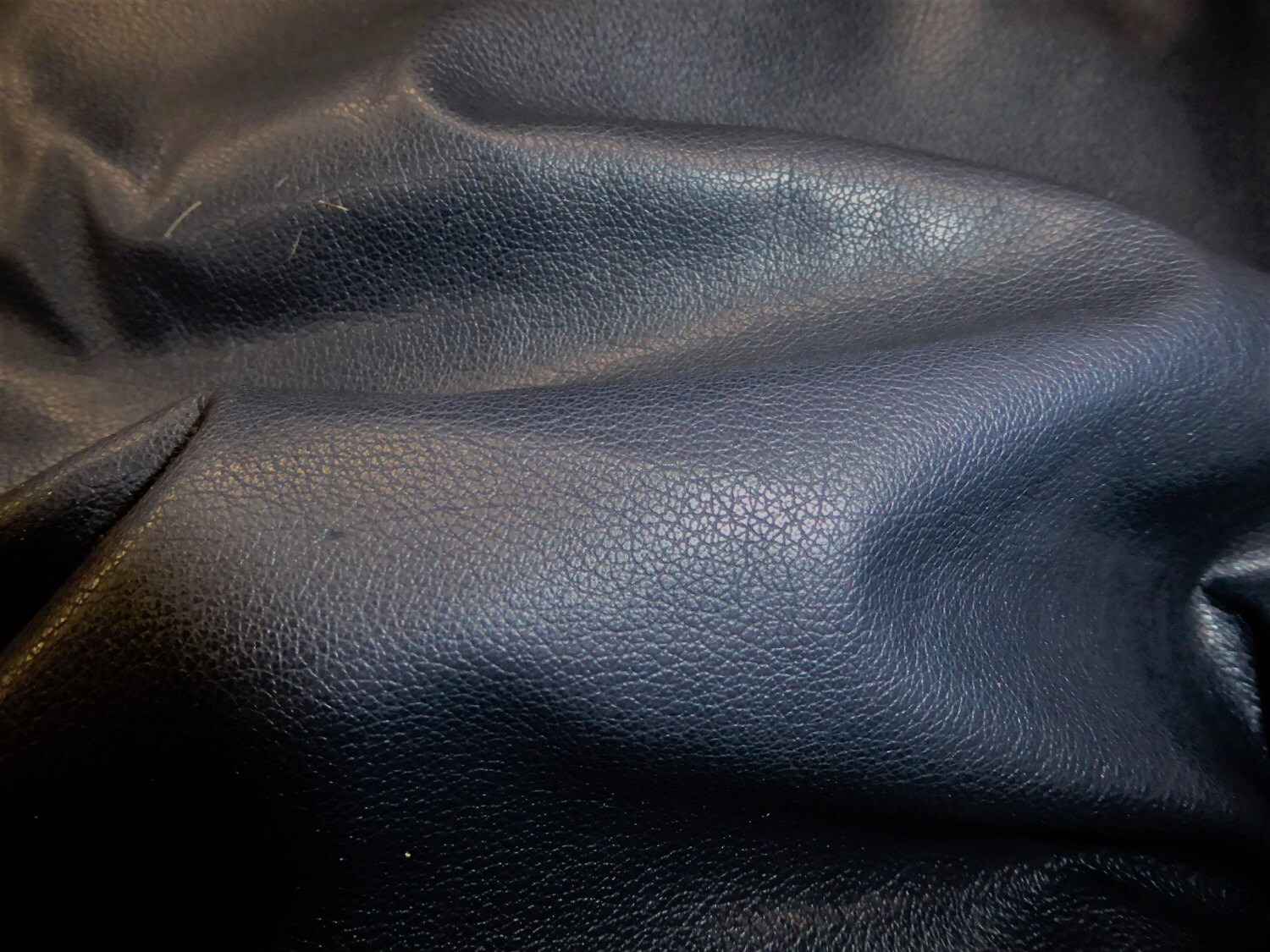 Leather 8x10 Divine DARK NAVY BLUE Top Grain Soft Cowhide 2.5 oz / 1mm