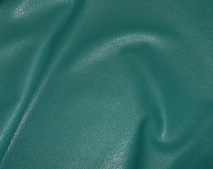 Divine 8"x10" TEAL GREEN Top Grain Cowhide Leather  2.5oz/ 1mm PeggySueAlso® E2885-55 Hides Available