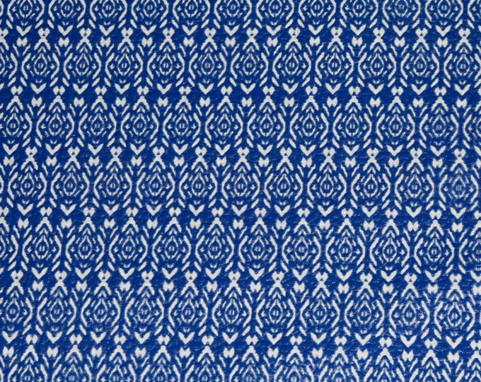 New Die Lot Leather 3-4-5 or 6 sq ft Tiny SHIBORI BOHEMIAN Color changed to ROYAL Blue and White 3.75-4 /1.5-1.6 mm PeggySueAlso E1575-01