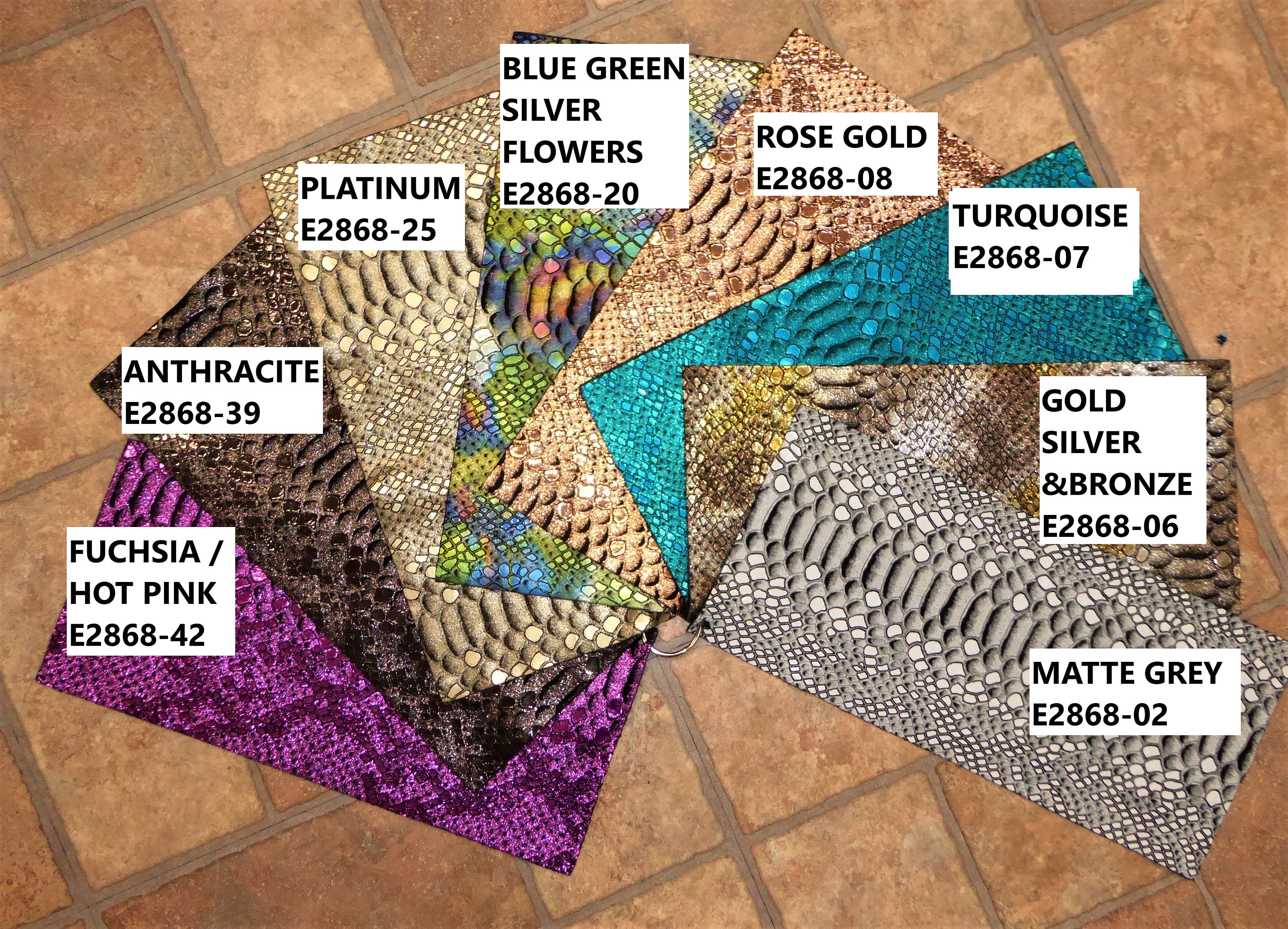 Mystic Python 8x10 ROSE GOLD Metallic on BLACK - Etsy