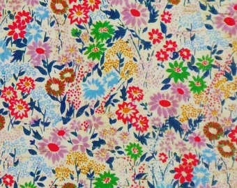 Cork  12"x12" Genuine Leather VINTAGE FLOWERS on WHITE Cork on Cowhide for body/strength Thick 5oz/2mm PeggySueAlso E5610-21