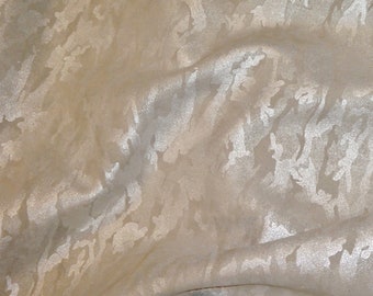 closeout Camo 5"x11" Soft SILVER Metallic on GRAY Suede Cowhide Leather 3-3.5 oz / 1.2-1.4 mm PeggySueAlso® E2030-17