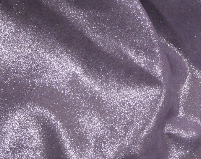 Dazzle 5"x11" Silver on AMETHYST FROST Suede Cowhide leather  2.5 oz / 1 mm PeggySueAlso E8300-06