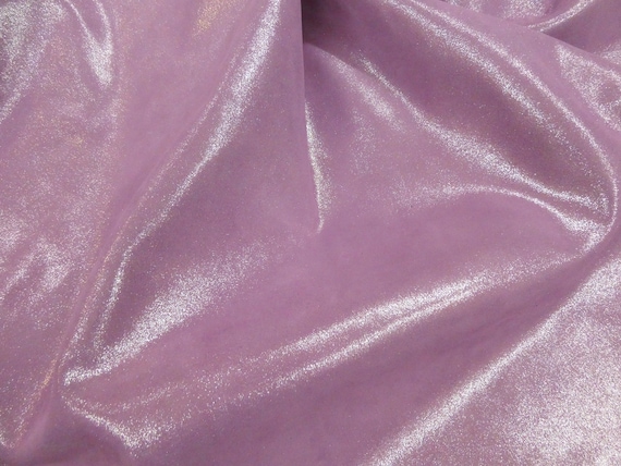 Dazzle 12"x12" Silver Metallic on LILAC BLOOMS on Suede Cowhide Leather 3-3.25 oz / 1.2-1.3 mm PeggySueAlso® E8300-17 hides too