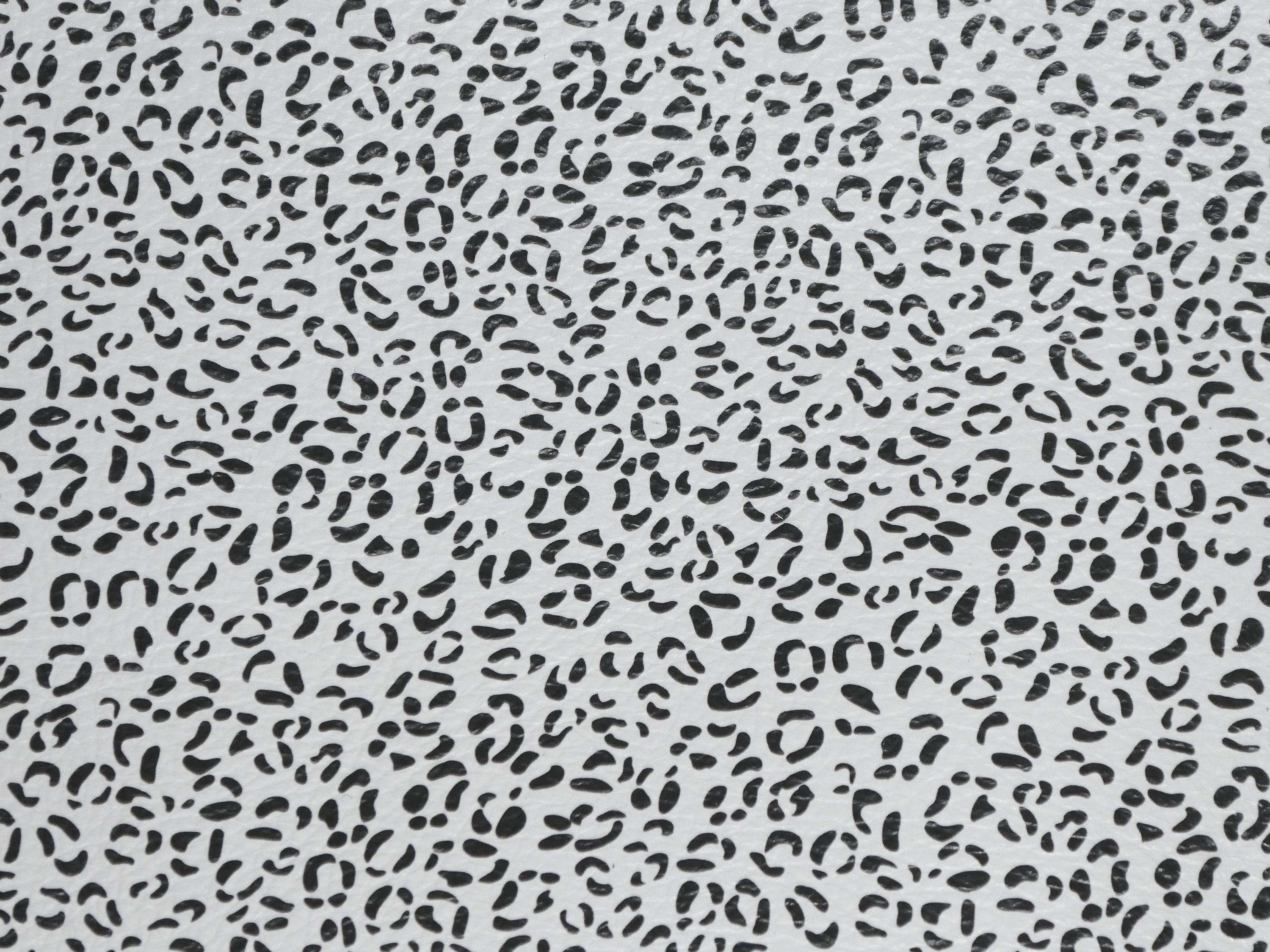 Leather 8"x10" TINY WHITE LEOPARD with Black Spots NoT hair…