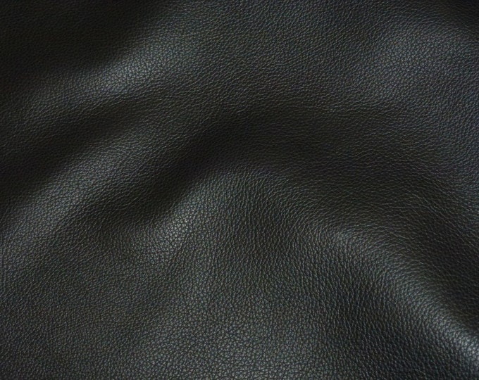 Biker 5"x11" BLACK Top Grain Cowhide Leather 3-3.5 oz / 1.2-1.4mm PeggySueAlso® E2879-03 Hides available