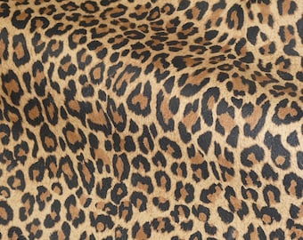 New Dye Lot 8"x10" ORIGINAL Mini TAWNY Tan Cheetah / Leopard (new lighter background) Cowhide Leather 2.5oz/1mm PeggySueAlso® E6730-01