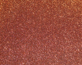 SOFT GLITTER 2 pieces 4"x6" Fiesta RUST / Burnt Orange Metallic Fabric Backed with BLaCK Leather 5.5 oz/2.2 mm PeggySueAlso® E5612-33