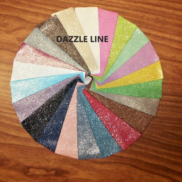 DAZZLE 12"x12" Colors Metallic Suede Cowhide Leather 2.75-3 oz / 1.1-1.2 mm PeggySueAlso® E8300 hides available