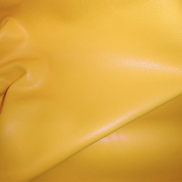 Leather 20"x20" Divine LEMON YELLOW Top Grain Cowhide  2.5 oz / 1mm  PeggySueAlso™ E2885-16 hides available