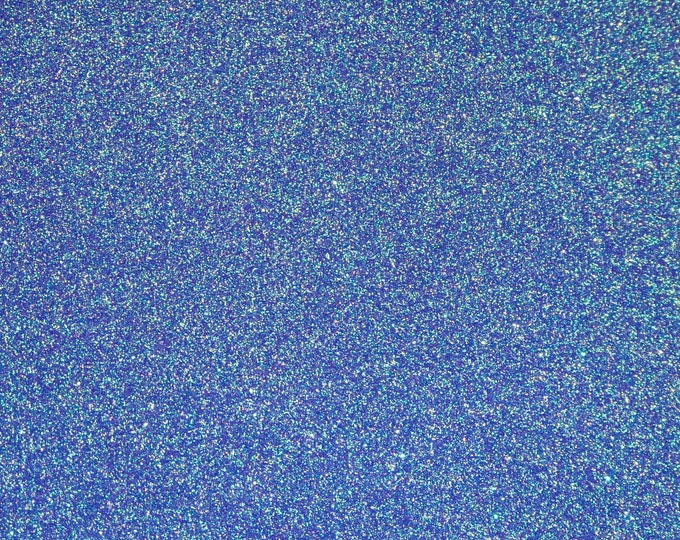 Fine GLiTTER 8"x10" OCEAN TEAL BLUE applied to beige Leather (w/ lots of green sparkles) THiCK 5.25 oz/ 2.1 mm PeggySueAlso E4355-70