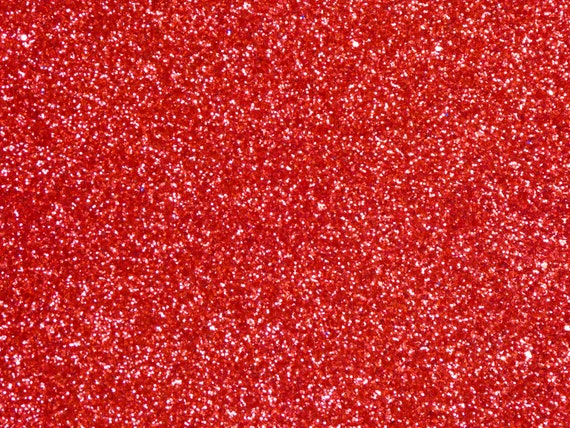 Chunky Glitter 5x11 RED Metallic Fabric applied to Leather 4