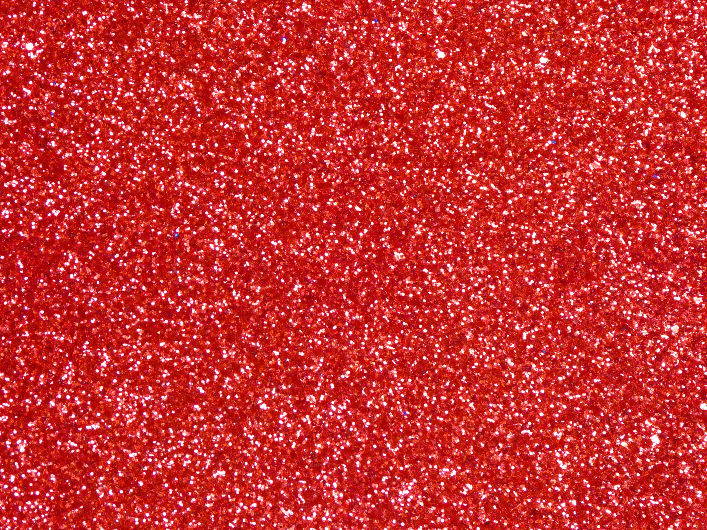 Chunky Glitter 5x11 RED Metallic Fabric applied to Leather 4