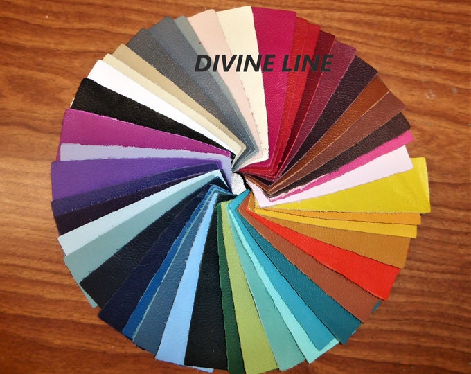 DIVINE 5 sq ft!! Choose Your COLOR from our Top Grain Cowhide Leather  2-2.5oz / 0.8-1 mm PeggySueAlso™ E2885  hides available