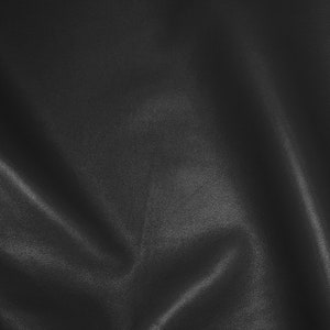 LAMBSKIN 8"x10" Silky BLACK , Italian incredibly soft, fine grain, Smooth Leather  2.5 oz/1 mm PeggySueAlso® E2805-01