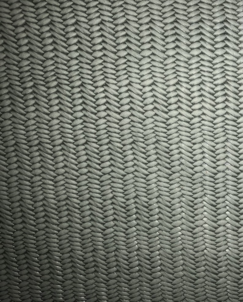 New Leather 3 or 4 or 5 or 6 sq ft Braided Fishtail SAGE GRAY Cowhide 2.5-3 oz 1-1.2 mm PeggySueAlso\u2122 E3160-65