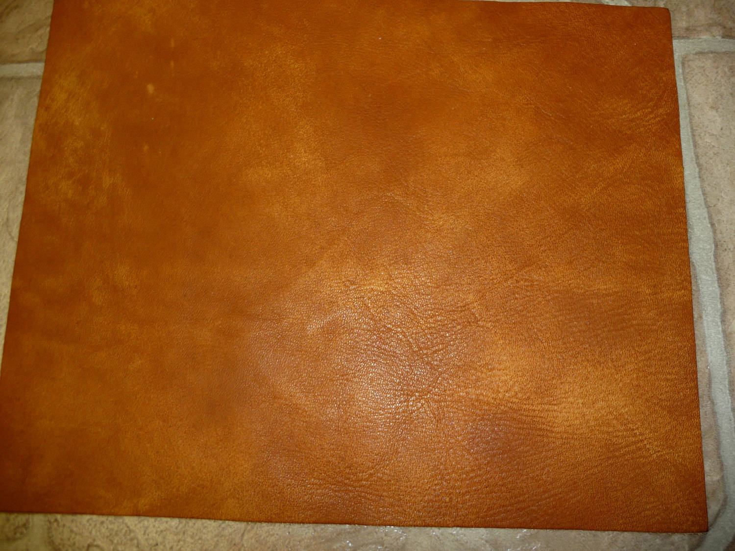 Precut Leather 3 sq ft Artisian Tie Dye CREAMY CAMEL Distressed Cowhide 4 oz 1.6 mm #318 PeggySueAlso\u2122 E2920-06 Full hides available