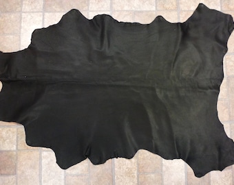 Goatskin Black hides fine grain Leather First Quality Hide/Hides (not this hide similar one) 2-2.5oz/0.8-1mmGoat Skin