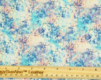 Vintage Marbled 3-4-5 or 6 sq ft Blue Turquoise pink Navy Cowhide Leather 3-3.25oz /1.2-1.3 mm PeggySueAlso® E4260-02
