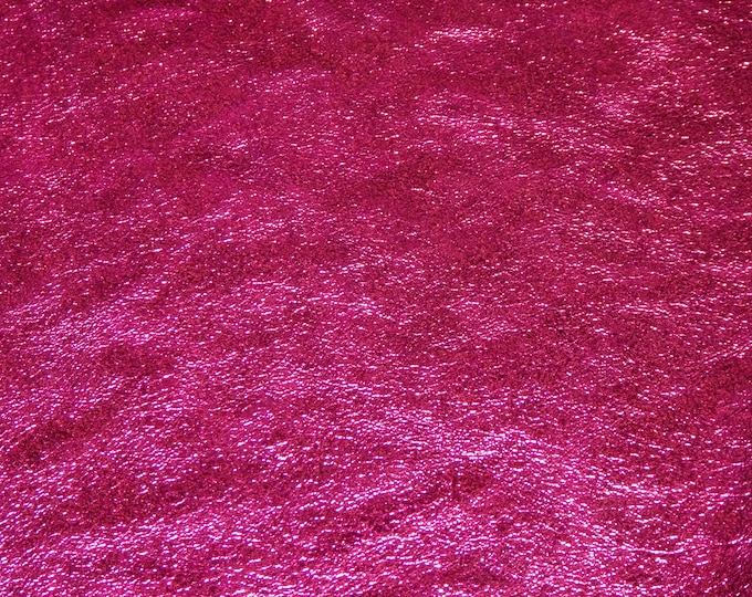 Pebbled Metallic 8"x10" RASPBERRY Pebbled Metallic - shows the grain - Leather 3 oz / 1.2 mm PeggySueAlso® E4100-40