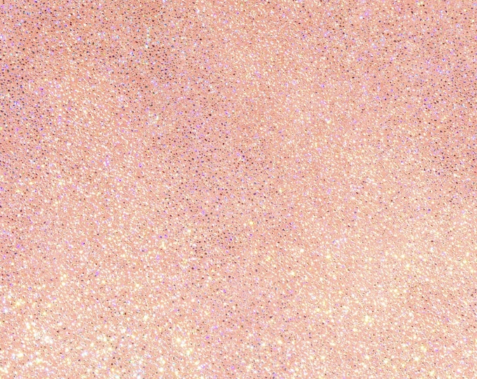 Sparkle 8"x10" Iridescent SILVER HALO on Blush Pink Suede cowhide Leather 3-3.25 oz / 1.2-1.3 mm PeggySueAlso®  E7500-14