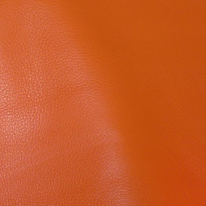 King 12&quot;x12&quot; PERSIMMON  / Carrot BUrNT Orange Full Grain Cowhide Leather  3-3.5 oz/1.2-1.4mm PeggySueAlso® E2881-18  Hides too
