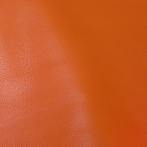 King 12x12 PERSIMMON / Carrot BUrNT Orange Full Grain Cowhide Leather 3-3.5 oz/1.2-1.4mm PeggySueAlso® E2881-18 Hides too image 1