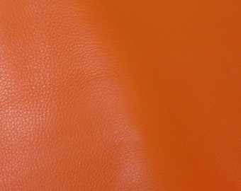 King 12"x12" PERSIMMON  / Carrot BUrNT Orange Full Grain Cowhide Leather  3-3.5 oz/1.2-1.4mm PeggySueAlso® E2881-18  Hides too