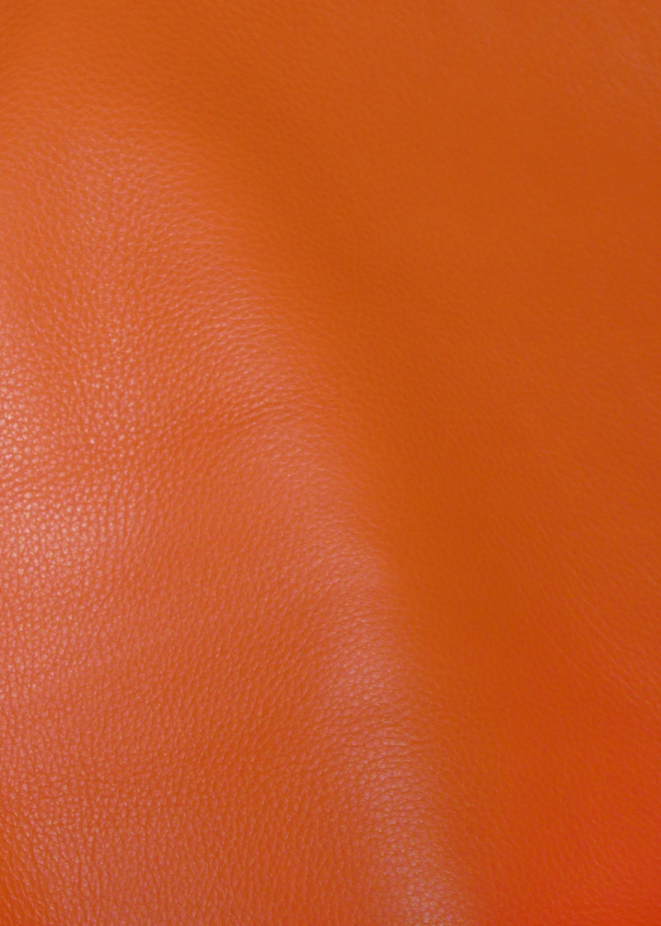 Leather 12"x12" KING Persimmon / Carrot BUrNT Orange Full G…
