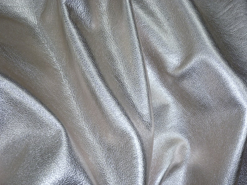 Silver Metallic 20x20 Soft Pebbled Cowhide Shows Etsy