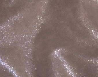 Dazzle 2 pieces 4"x6" Silver on COFFEE BROWN Suede Cowhide Leather  2.5 oz / 1 mm PeggySueAlso® E8300-01 hides available