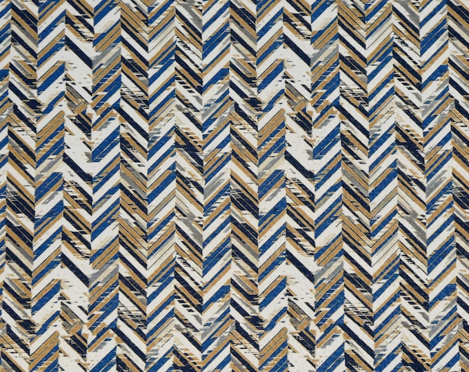 Leather 3-4-5 or 6 sq ft Broken Chevron COLUMNS Teal blue, gold, white 3-3.5oz /1.2-1.4 mm PeggySueAlso E1601-15