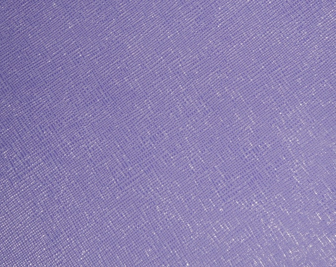 Saffiano Leather 8"x10" Shiny VERY PERI Purple PANTONE Color Italian Weave Embossed Cowhide 2.5-3oz/1-1.2mm PeggySueAlso® E8201-59 hides too