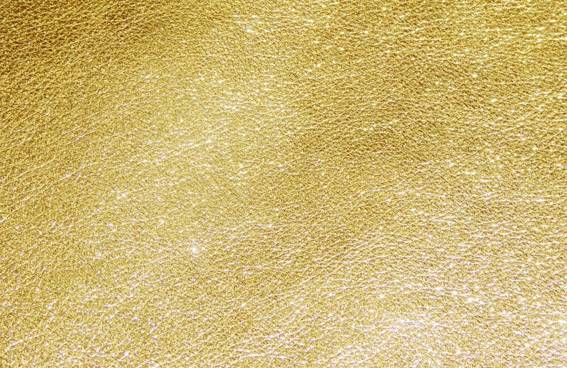Pebbled Metallic 12x12 Shinier GOLD shows the grain Cowhide leather 2.5-3 oz / 1-1.2 mm PeggySueAlso® E4100-05B hides available image 4