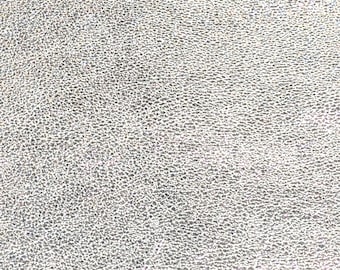 Pebbled Metallic 2 pcs 4"x6" Shinier SILVER Soft Pebbled Metallic cowhide shows the grain 3-3.25 oz / 1.2-1.3 mm PeggySueAlso® E4100-03