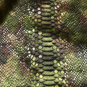 Mystic Python 12"x12" Olive GREEN Mosaic With BRONZE Metallic on Black ...