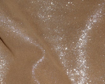 Dazzle 12"x12" Silver TOASTED TOPAZ Suede Cowhide Leather  2.5 oz / 1 mm PeggySueAlso® E8300-13
