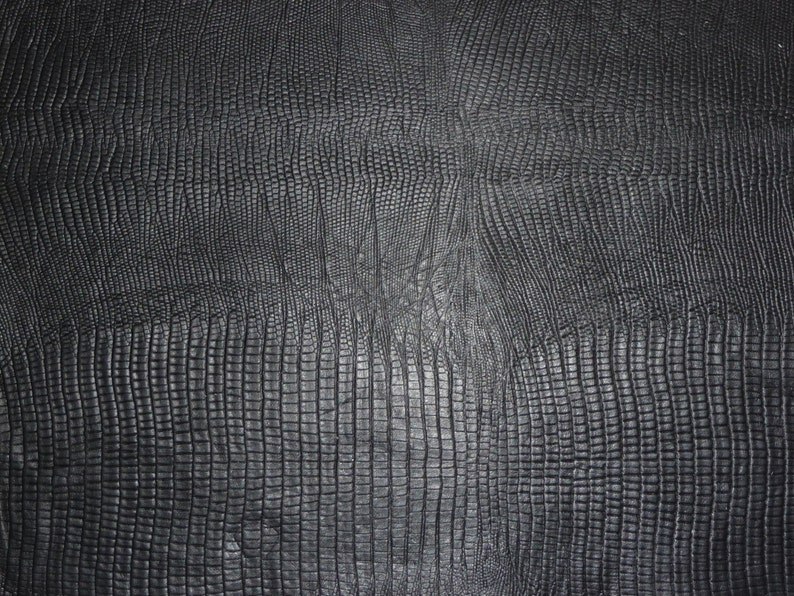 Leather 12x 12 Lizard BLACK embossed Cowhide 1.75-2 oz .8-1 mm PeggySueAlso\u2122 E2855