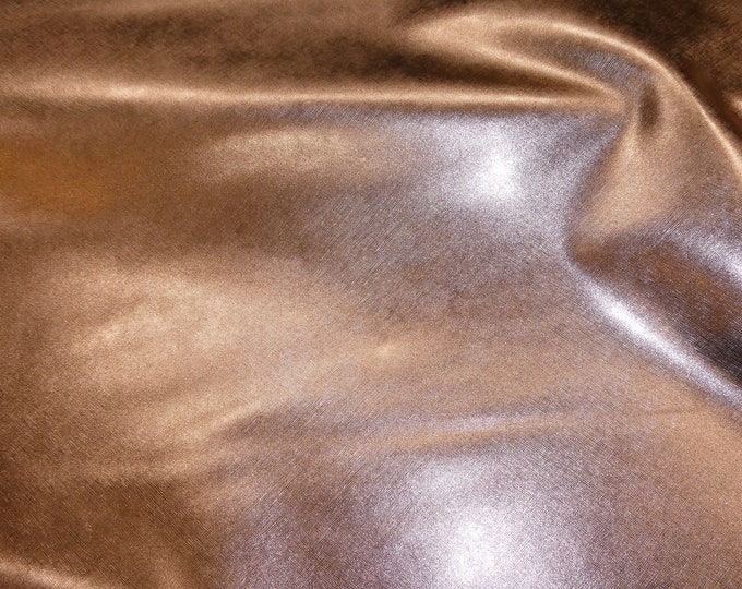 Metallic Saffiano 8"x10" ROSE GOLD Weave Embossed Cowhide Leather USA 3 oz /1.2mm PeggySueAlso® E8201-11 hides available