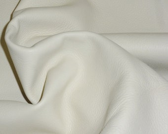 King 8"x10" Cream BONE Soft Full Grain Cowhide Leather 3-3.5oz/1.2-1.4 mm PeggySueAlso® E2881-06 hides available