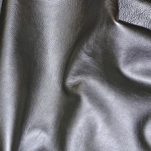 LAST ONE Leather 12"x12" Gun Metal PEARLIZED soft fairly thick Pebbled soft Cowhide 3.5-4 oz/1.4-1.6 mm #516 PeggySueAlso™ E2970-01