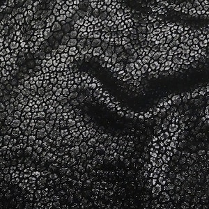 Metallic Leopard 12&quot;x12&quot; BLACK Metallic on BLACK Suede Cowhide Leather  3.5-3.75oz / 1.4-1.5 mm PeggySueAlso® E2550-122
