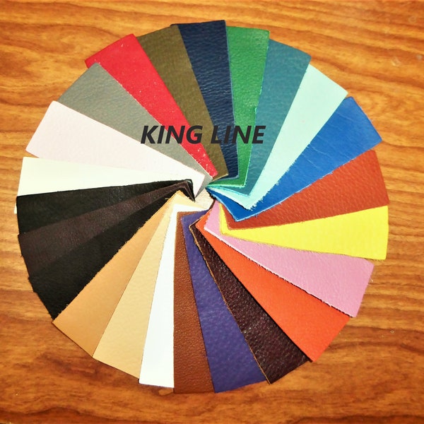 Leather 5"x11" KING and BOMBER King line Choice of 30 colors Soft Full grain cowhide 2.75-3.25 oz / 1.1-1.3 mm PeggySueAlso®  E2881