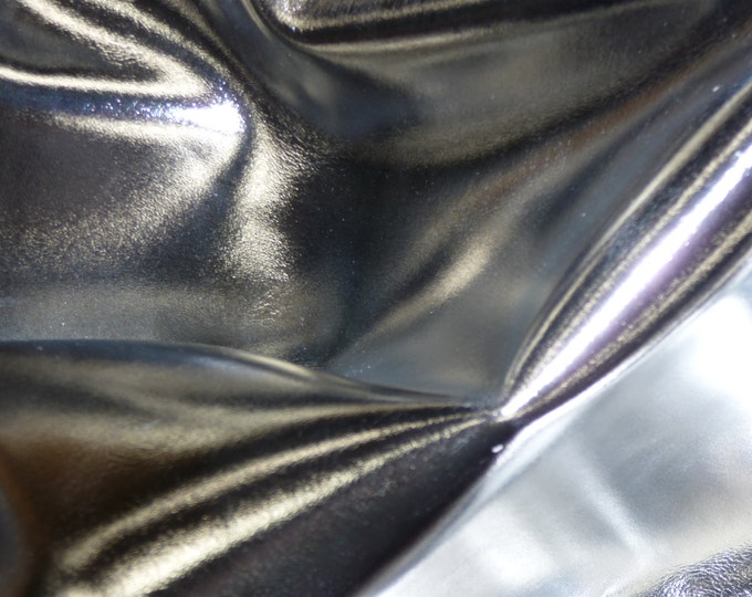 Smooth Metallic 12"x12" SILVER Foil Cowhide Leather 3oz /1.2 mm PeggySueAlso E2845-16  hides available