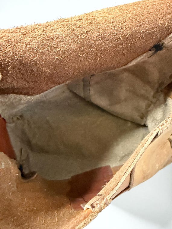 Handmade Leather Patchwork Vintage Crossbody Bag,… - image 6