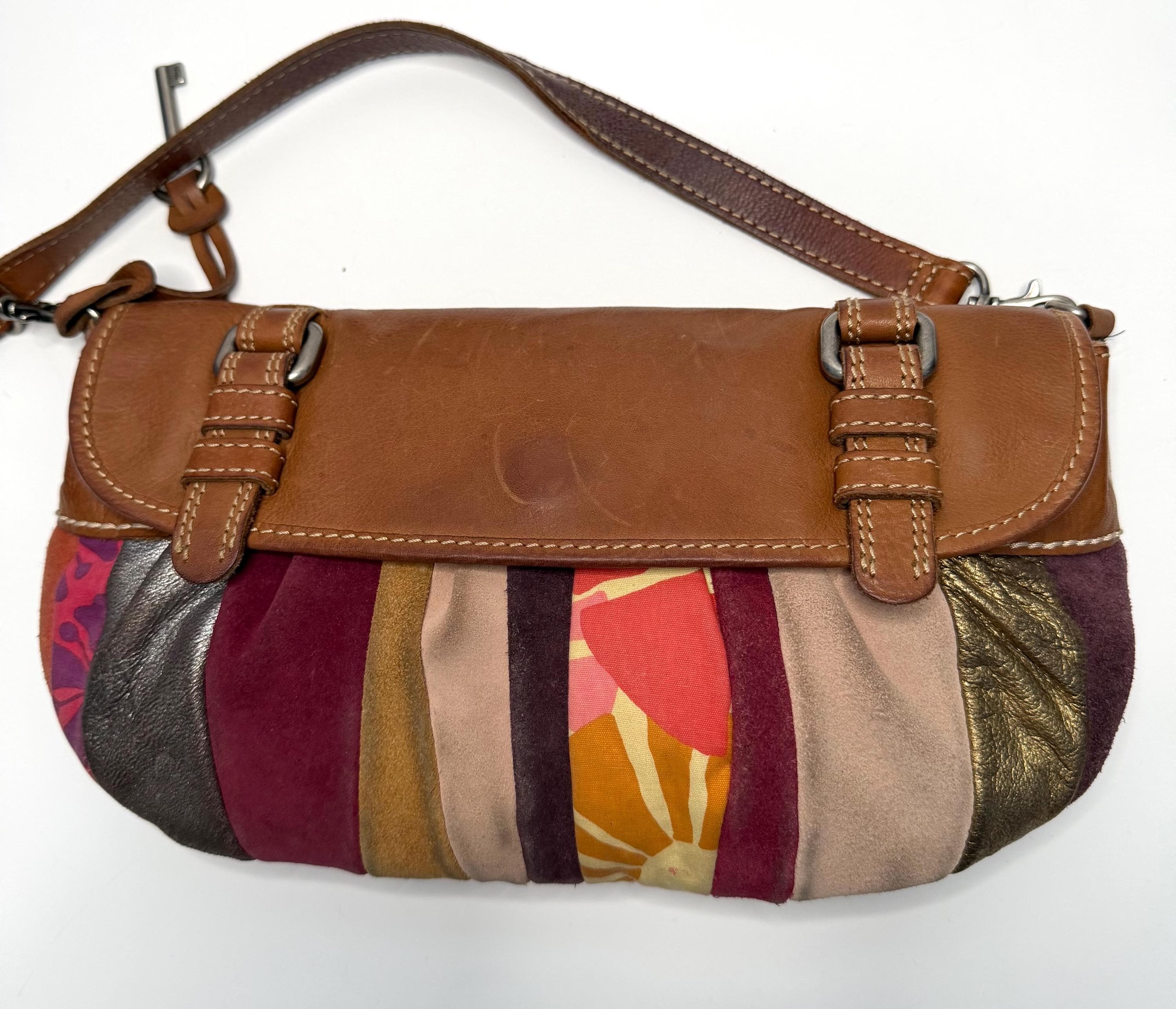 Vintage Patchwork Fossil Bag Leather - Etsy Vintage Patchwork Fossil Bag Leather - Etsy