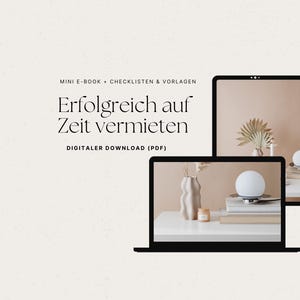 Erfolgreich auf Zeit vermieten – Mini-E-Book Gastgeber-Guide | 48 Seiten + Checklisten & Vorlagen (PDF)