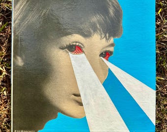JULIETTE - Mixed Media Painting on a Vintage Record Sleeve -12X12